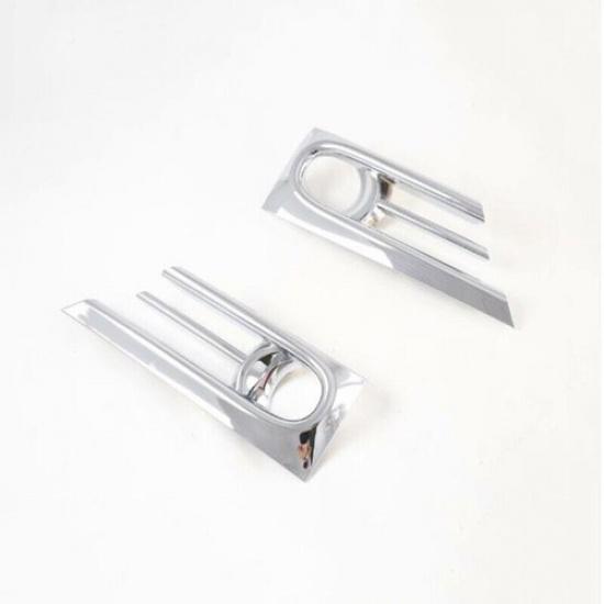 2X Chrome Front Fog Lamp Light Frame Cover Trim For Honda CR-V CRV -