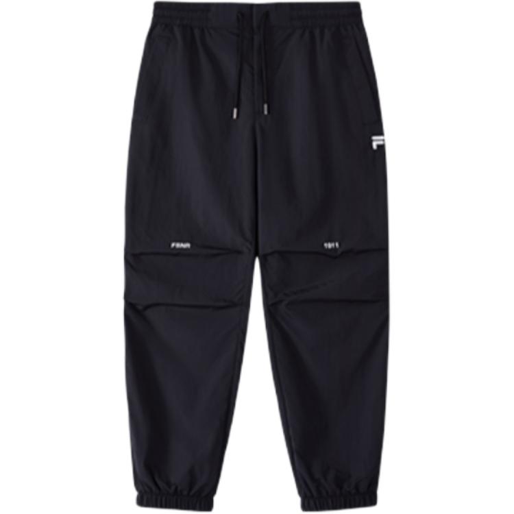FILA Fusioneer Comfortable Loose Fit Woven Casual Pants Men bottoms Black T11M435802FBK