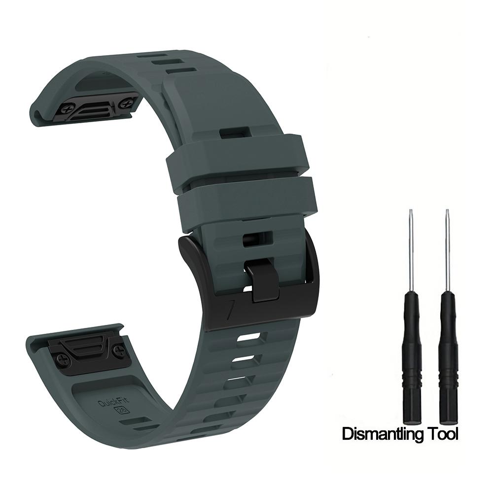 Silicone Watch Strap 26mm 22mm For QuickFit Garmin Band Fenix 8 7X 7 7S 6X 6 Pro 5 5X Epix 2 Forerunner 965 955 945 Instinct 2