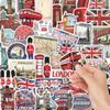 56 Waterproof PVC London Landmarks Retro Stickers - Creative Tourist Souvenirs for DIY Notebooks & Planners