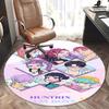KPOP Saja Boys Chair Mat Round Rug-Office Carpet, Non-slip, Suitable for Living Rooms, Bedrooms Decor.1205476a