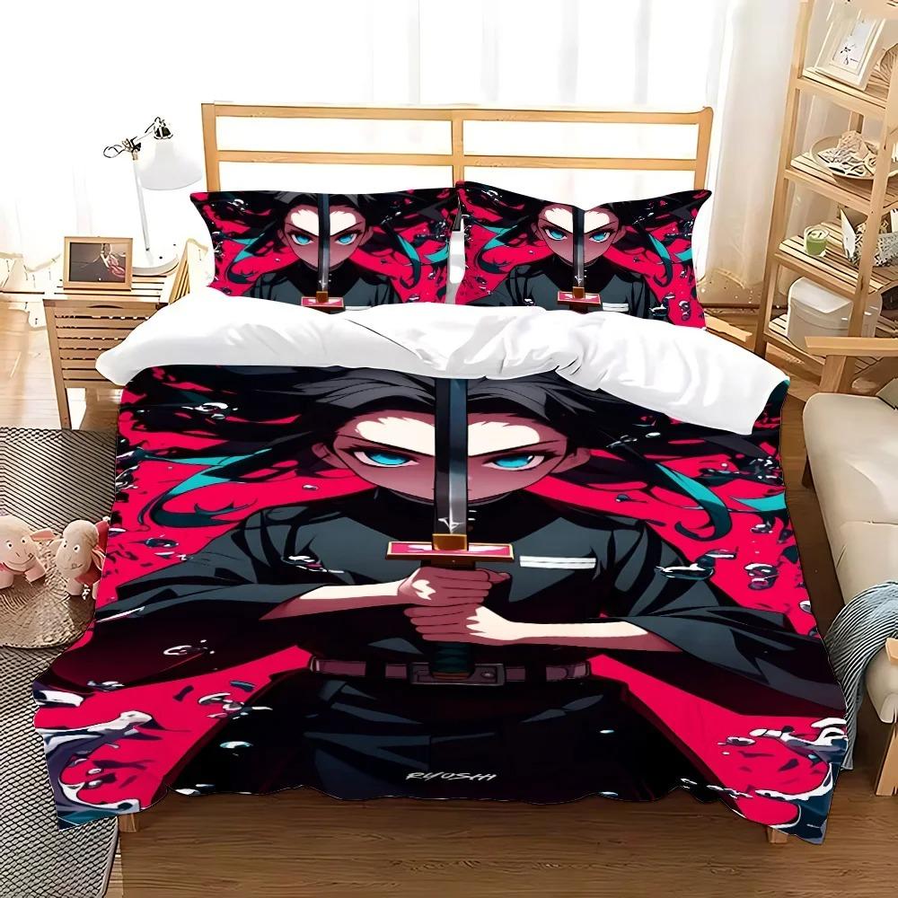 Bettbezug Kissenbezug Bettwäsche Set Muichiro tokito Erwachsener Junge Mädchen Schlafzimmer Dekoration Kinder Geschenk Einzel Doppel Große Größe