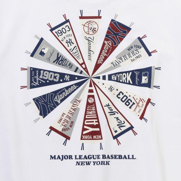 New Era New York Yankees Team Flag T shirT whiTe 15147511