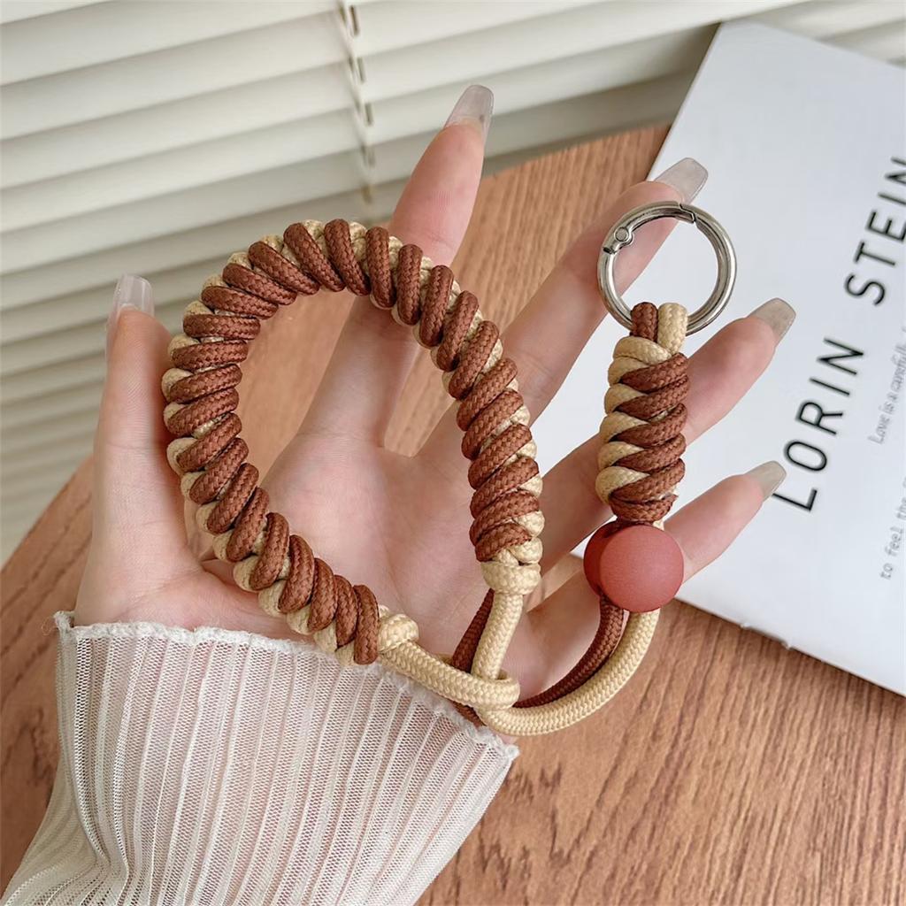 Weave Mobile Phone Lanyard Hanging Decoration Can Be Carried Twist Rope Anti-loss Pendant Fashion Strong Wrist Short Straps Band
