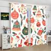 Christmas Bell Print Curtains   Pole Bag Curtains   Christmas Decorations   Daily Home Decorations   Room Decorations
