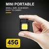 Cob Mini Keychain Flashlight 800 Lumens 3 Modes Usb Rechargeable Super Bright Lamp Bottle Opener
