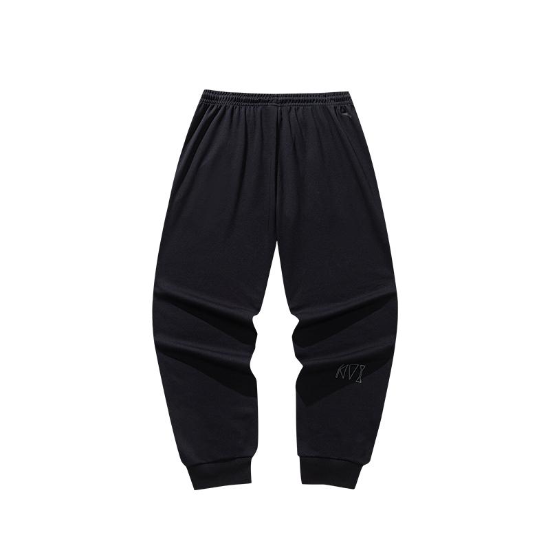Anta Basketball Serie Kyrie Serie Bequemer Stoff Vielseitiger Stil Lässig Trendig Gestrickte Sporthose Unisex Hosen Schwarz 172631307-1