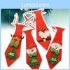 Christmas Tie Bow Santa Claus Holiday Sequin Ties Comfortable Printed Decor Xmas