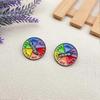 Rotating Rainbow Funny Enamel Badge F**k/Love Pin Brooch Clothing Accessories