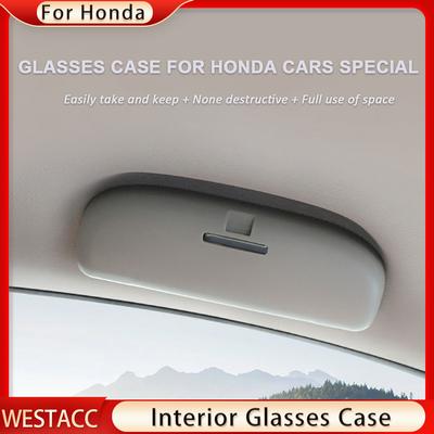 Soporte para gafas de sol de coche Estuche para gafas para Honda CRV Vezel HRV HR-V FIT JADE City Civic Accord Odyssey Soporte para gafas