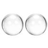 Uxcell Acrylic Contact Juggling Balls with Ball Bag, 60mm Diameter, 120mm X 140mm, Clear, 2-Pack