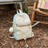 School bag summer new color matching mountain mini backpack high value small fresh lightweight outdoor sports leisure backpack