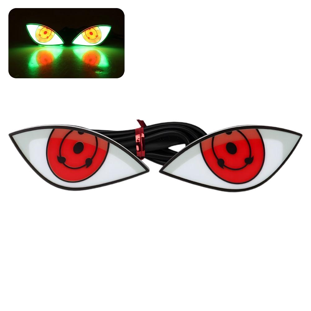 Motorcycle LED License Plate Decorative Lights Snake Eye Rear Tail Light Strobe Flashing Electric Motorcycle Modified