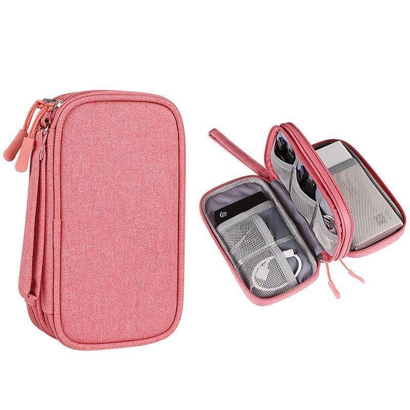 Travel Portable Digital Product Storage Bag USB Data Cable Organizer Headset Earphone Charging Treasure Box Bags Accessories