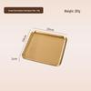 Korean Style 304 Stainless Steel Gold Rectangular Cafe Tray Dessert Plate