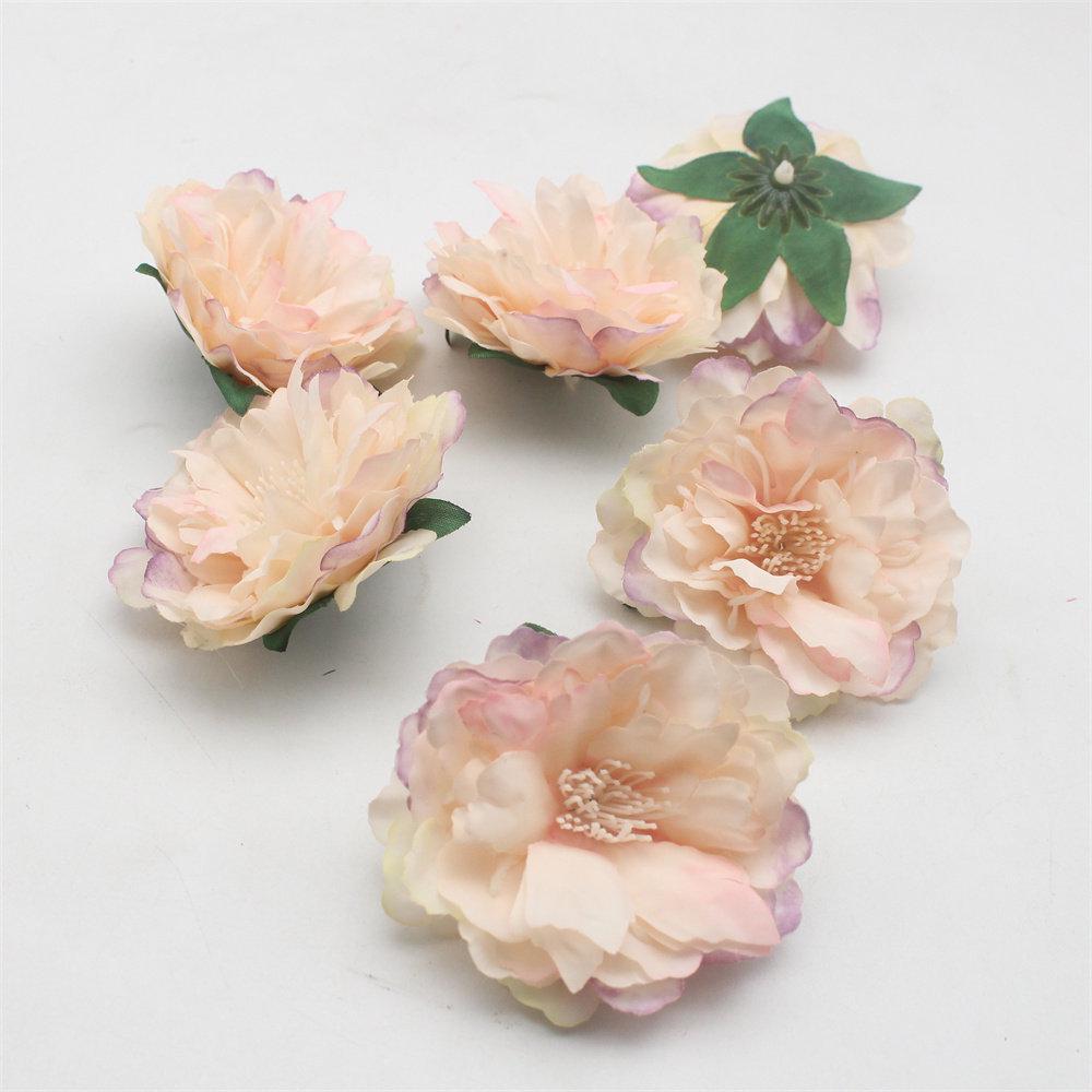 Peony Silk Flower DIY Hairpin for Hanfu & Clothing Decor - Ancient Style Accessory