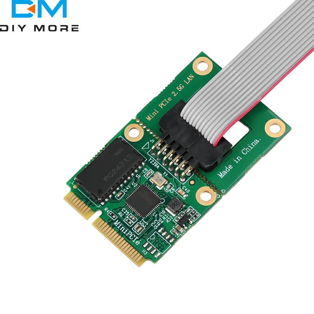 M.2 A+E/Mini PCIE to RJ45 COM Port 2.5Gb Network Adapter RTL8125BG Chip 2.5G/1G/100Mbps Gigabit Ethernet LAN Card for Desktop PC