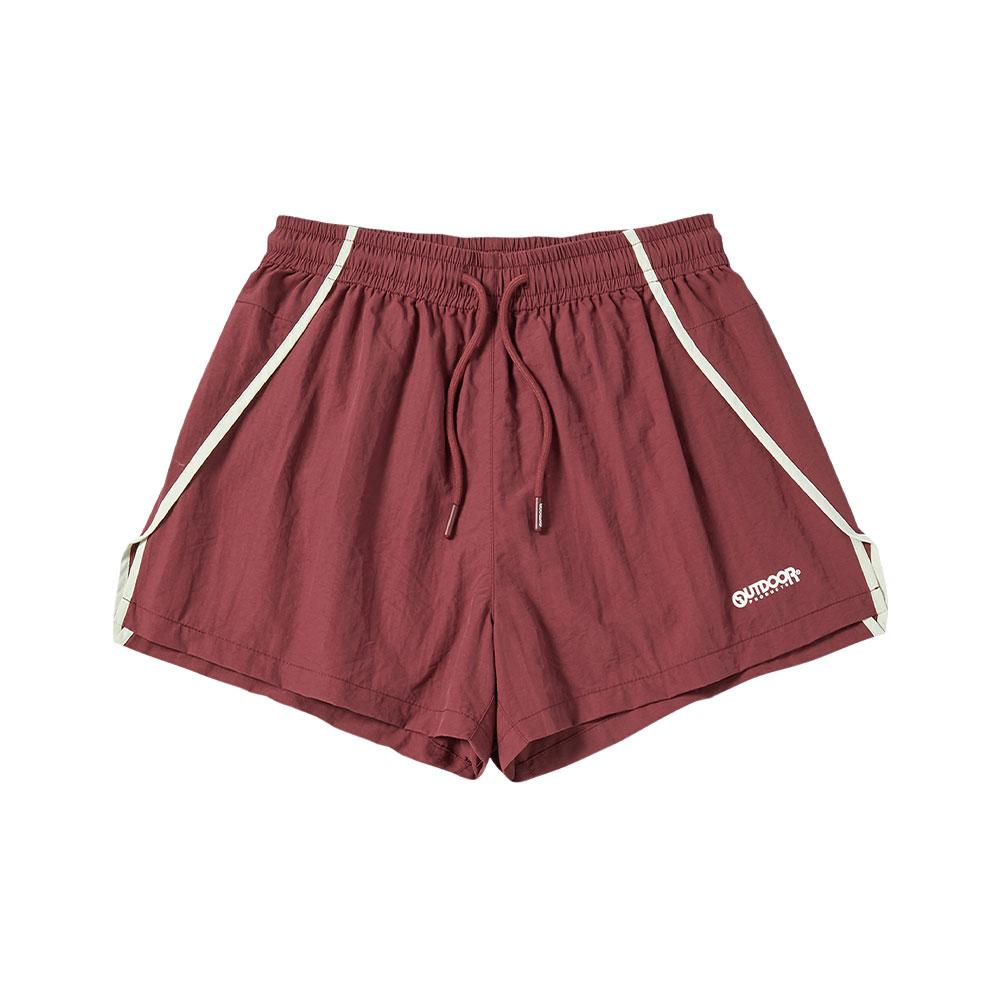 OUTDOOR PRODUCTS Women'S Track Nylon Shorts (Burgundy)