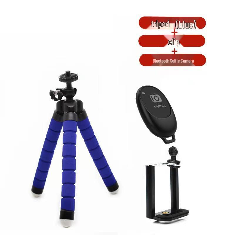 Octopus Sponge Desktop Tripod - Portable Phone Holder for Live Streaming and Video Shooting