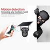 Dual Lens Solar Security Camera, 4G/WiFi Outdoor Monitor with Night Vision, HD Rechargeable PIR Surveillance System
