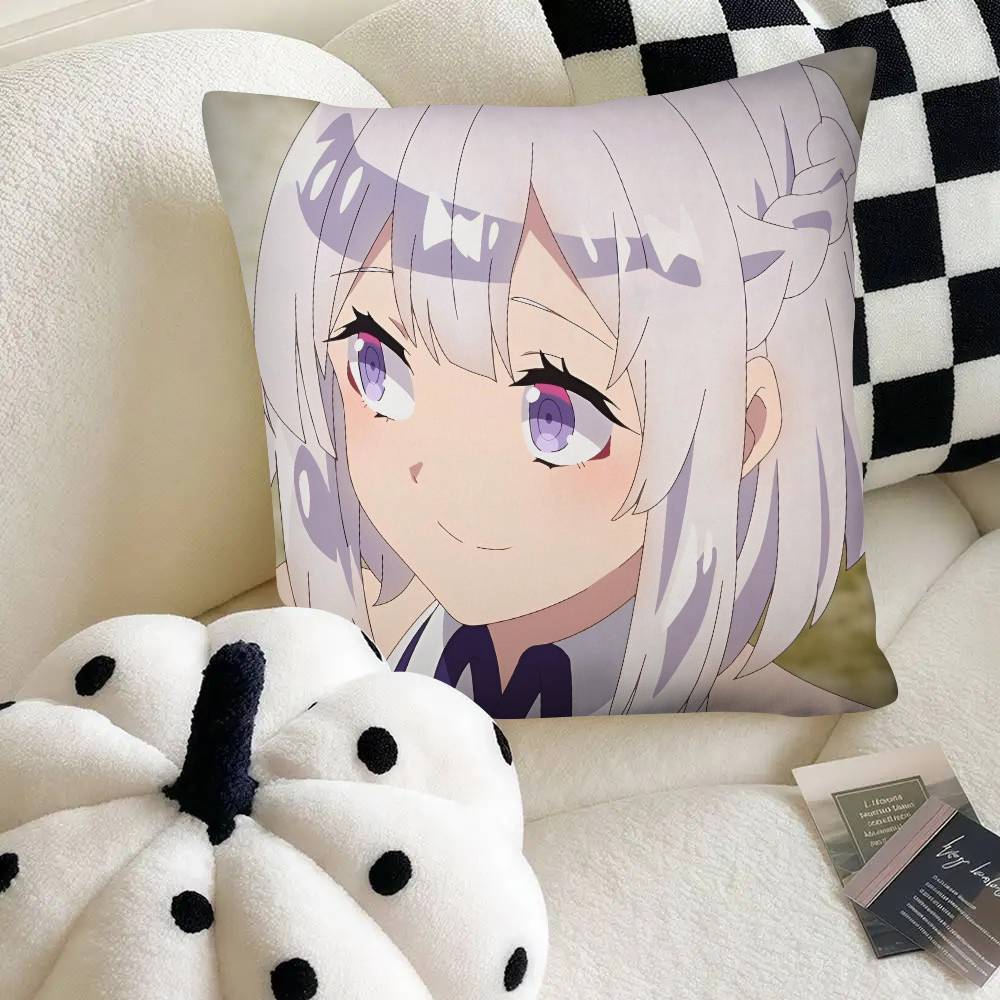 Anime Farming Life In Another World Pillow Case Fashion Square Pillowcase Bedroom Sofa Room Ins Decoration Leisure