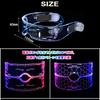 [SALUDABLE] Cyberpunk 2-Piece Set + Party Glasses (5 Colors) - 7 Colors of LED Illuminated Glasses