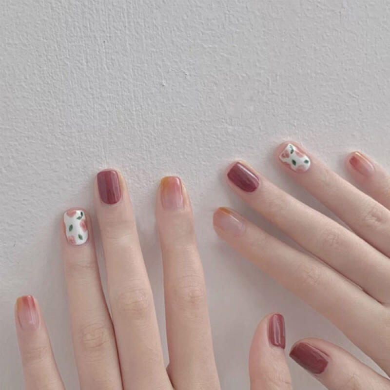 Cute Flower Nail Tips [24tips] R128