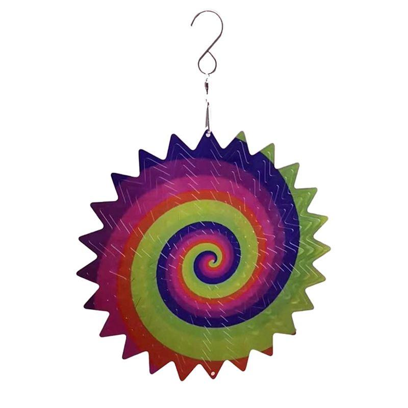Wind Spinners Hanging 3D Metal Garden Wind Sculptures 8Inch Outdoor Garden Wind Catcher Magical Kinetic Hanging