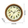 Bird Wall Clock,Decorative Clock Round Hanging Clock,Bird with Sound for