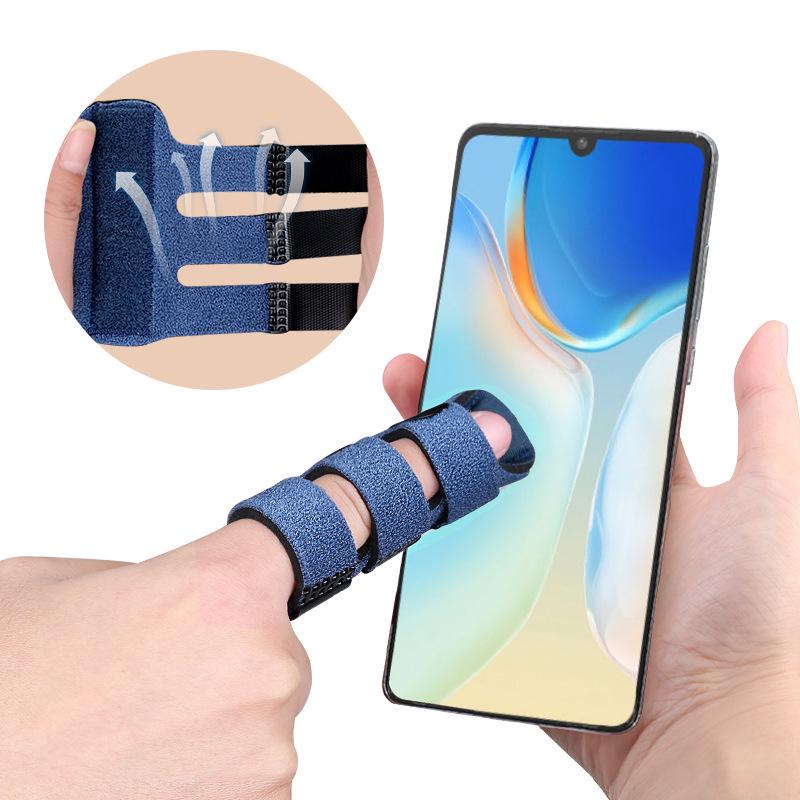 Hand Support Finger Splint with Steel Plate – Comfortable Sports Protector for Five Fingers