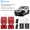 Car Accessories Aluminum Engine Hood Latch Catch Lock Kit For Jeep Wrangler JK JKU JL JLU Gladiator JT 2007-2023 Black/Red