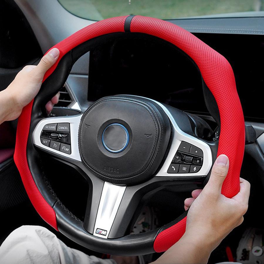Breathable Car Steering Wheel Cover Booster Protective Cover For Honda Accord Civic Fit CRV HRV Jazz Odyssey Car Accessories