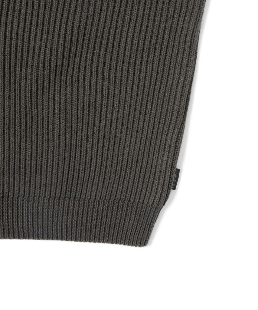 THISISNEVERTHAT Washed Block Knit Sweater Charcoal