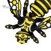 Unique Shelf Display Item 3D Printed Articulated Bee Figure Toy, Keychain Ornament, Posable Mechanical Customizable Poseable Insect Figurine