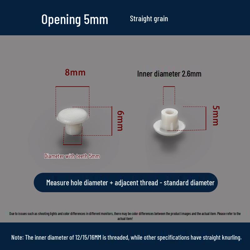 Universeller Runder Dekoplastikstopfen für Möbelscharniere und Schraubenlöcher