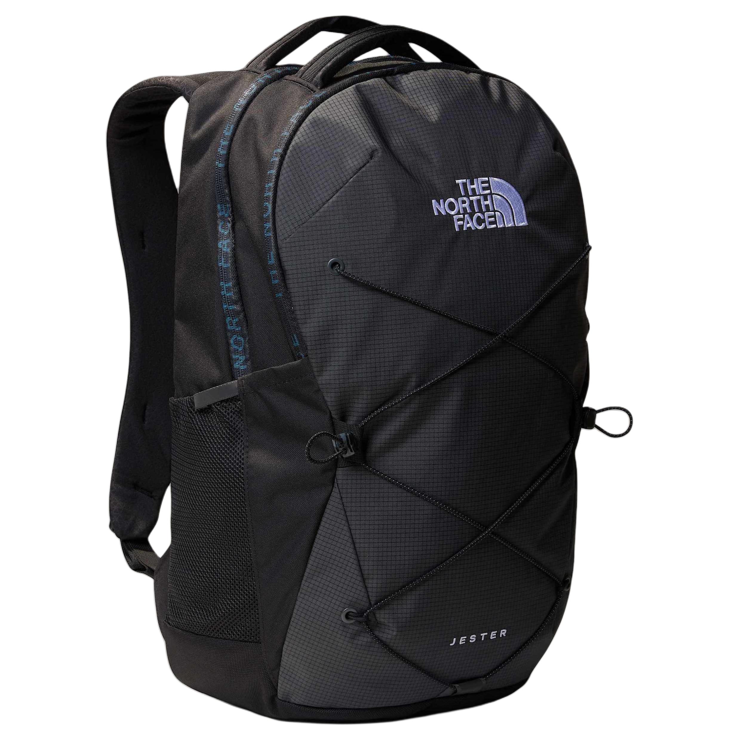 The North Face Jester 28L FlexVent™ Suspension System Backpack Men Backpacks Asphalt-Grey Black Reflective-Silver NF0A3VXF-0IO Asphalt Gray & Black & Silver Reflective