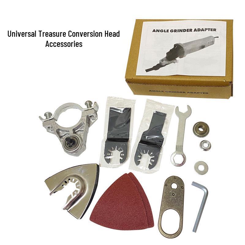 Multi-Tool Electric Hand Grinder Conversion Kit for Cutting, Shovel, and Woodworking