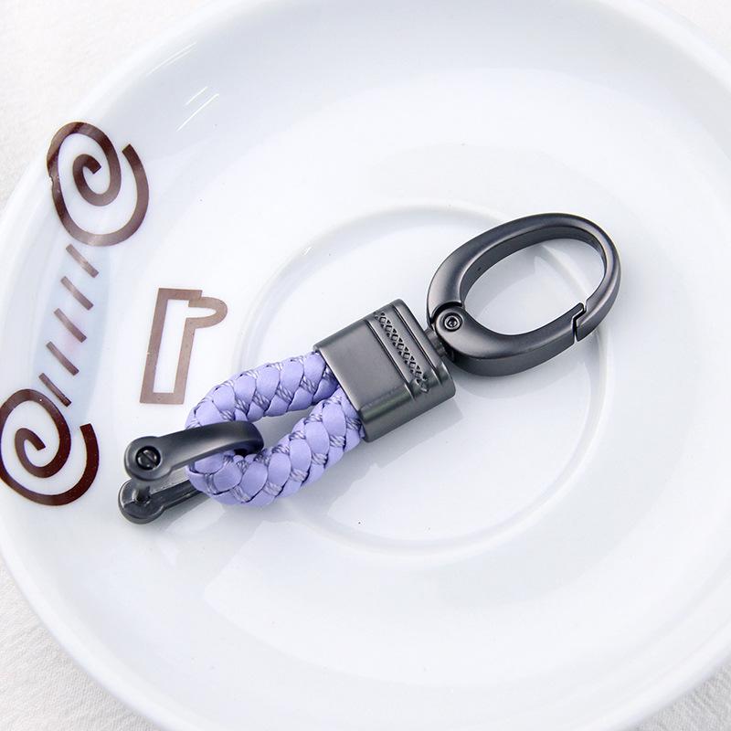 Braided Rope Sub-Gun Printing Keychain Men'S And Women'S Waist Hanging Big Head Chain General Car Key Bag Accessories