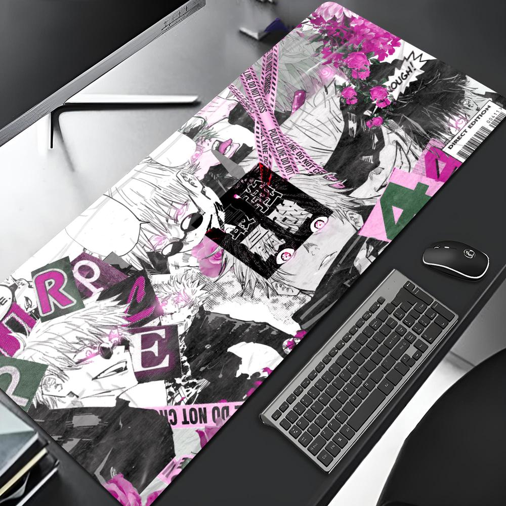 Anime Jujutsu Kaisen Mouse Pad Gaming Gamer Locking Edge Big Computer Gamer Large Rubber Art Mousepad Laptop Desk Mat