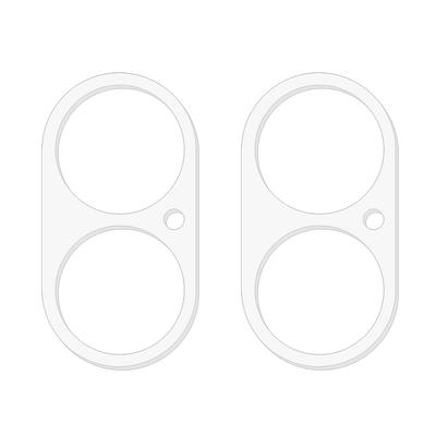 2Pcs For iPhone 17 Camera Lens Protector 3D Arc Edge Anti-Scratch Tempered Glass Lens Film