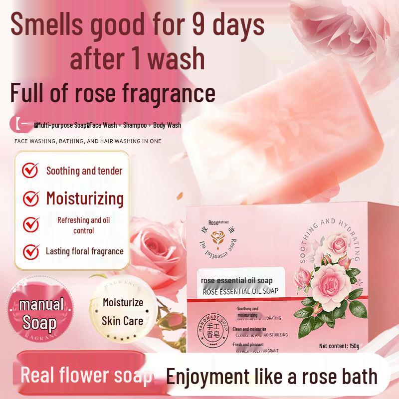Tong Ren Tang Rose Essential Oil Long-Lasting Fragrance Soap