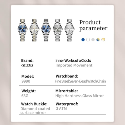 Tokei Watch Women's Business Fashionable Arm Watch Date Women's Waterproof Watch Analog Quartz Fashion Watch Blue Stylish Popular Gold Silver Women's