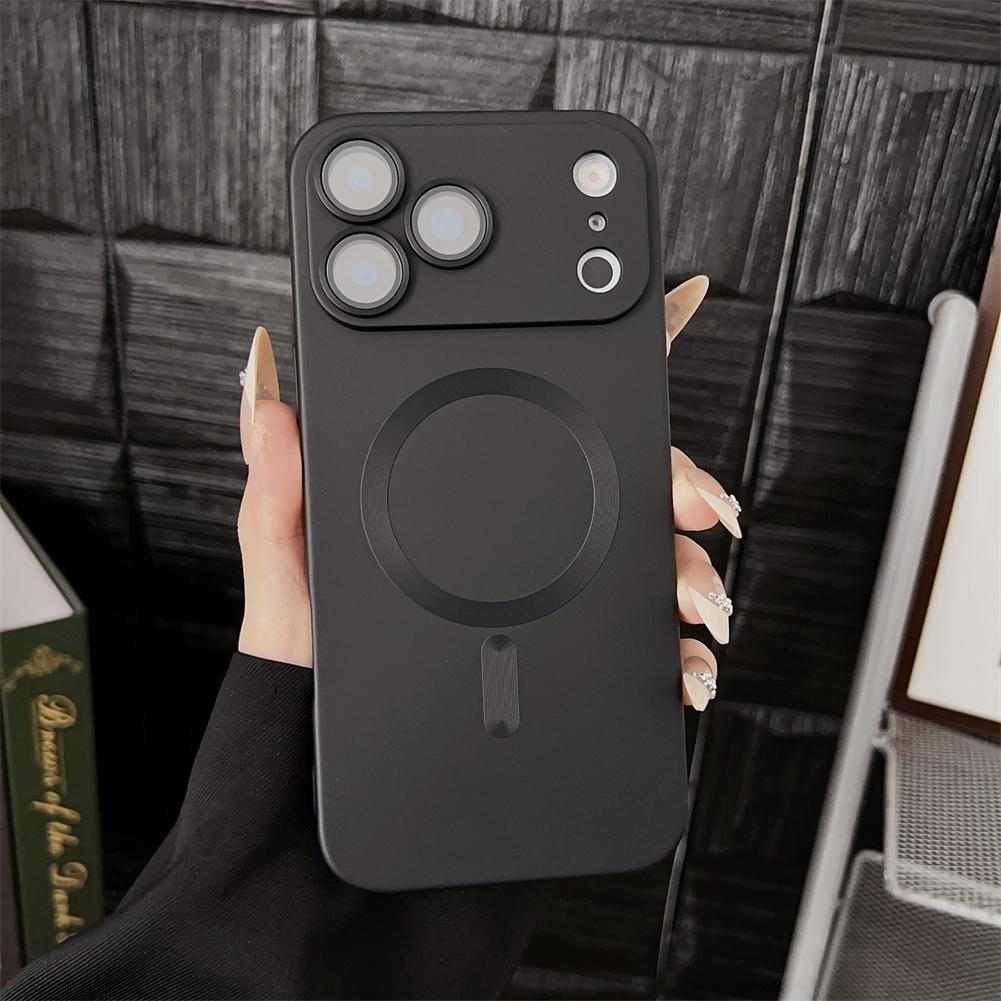 For Magsafe Magnetic Wireless Charge Case For iPhone 17 16 15 14 13 12 11 Pro Max 17Air 16e Silicone Glass Lens Protection Cover