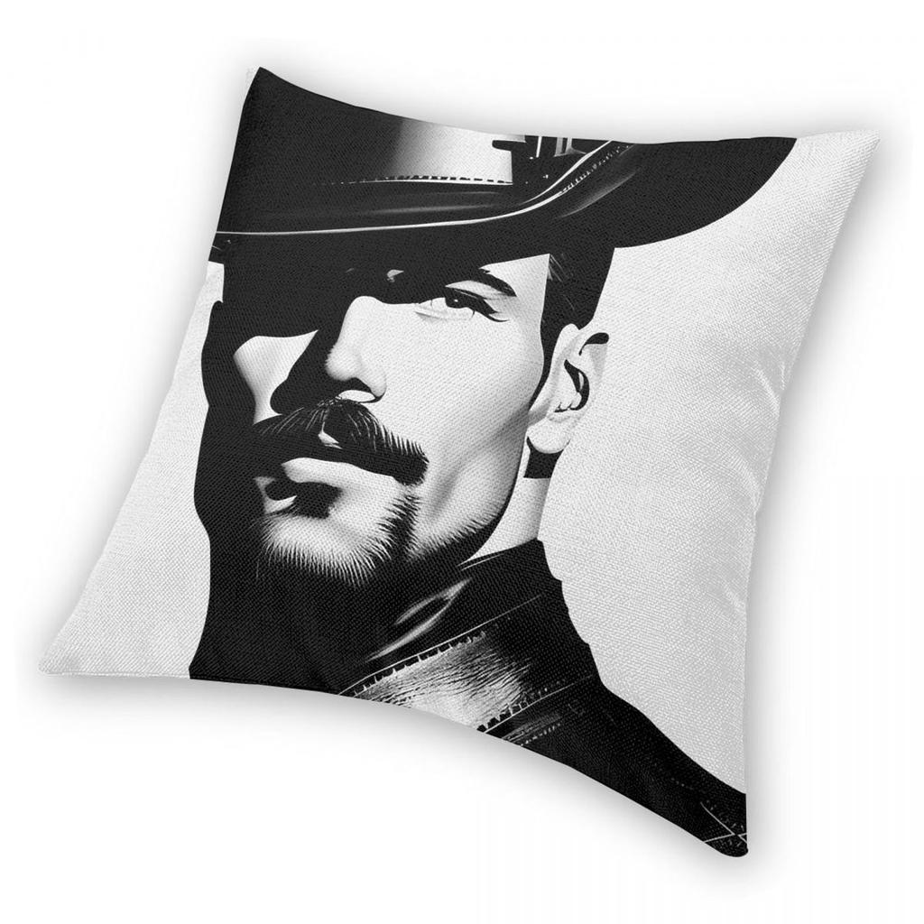 Firefighter Moustache Daddy Lgbtq Square Pillowcase Polyester Linen Velvet Pattern Decor Throw Pillow Case Home Cushion Cover