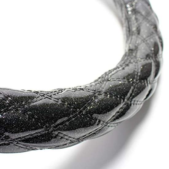 Azur Steering Wheel Cover for 4t Forward Glitter 2HL 320/342 (H6.2-H19.6) - Black, (Outer Diameter Approx. 47-48cm) - XS55A24A-2HL-002