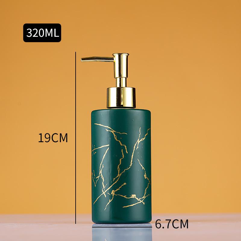 

Luxury Glass Pump Bottle for Hand Soap, Shower Gel & Shampoo зелений