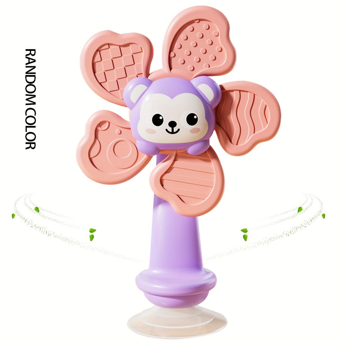 

Suction Cup Spinner for Babies,Toddlers,ABS Resin Sensory Fidget Toy with 6 Colorful Grips,Travel Friendly Calming Toy for Airplane,Restaurant фіолетовий