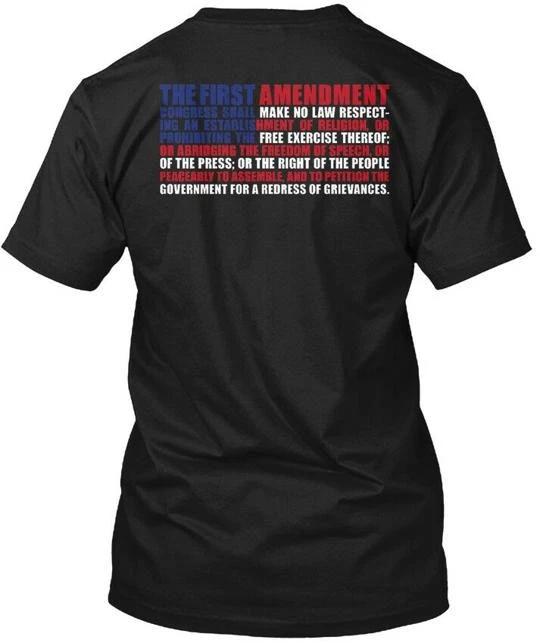 

Jyn Logod First Amendment T shirt Made in the USA Size S to 5XL S