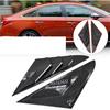 Compatible with Hyundai Sonata 9th Sedan 2015-2019 Car Rear Louver Window Side Shutter Cover Trim Sticker Vent Scoop Blind Shades ABS Carbon(Carbon)