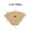 Cone Coffee Filter Paper, 100 Pcs Disposable Unbleached Natural Coffee Filters For Drip and Pour Over Coffee Maker